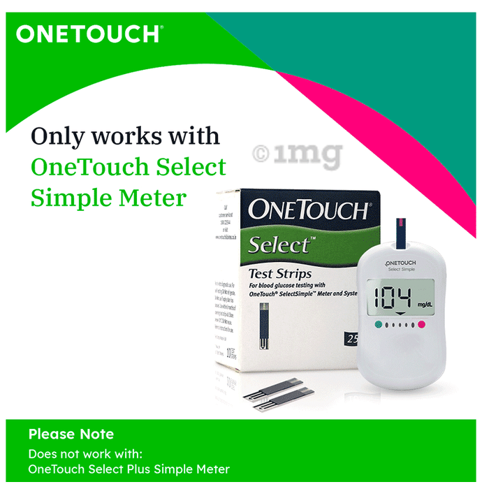 One Touch Select Simple 50 strips pack