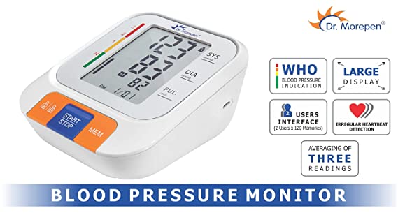 Dr. Morepen Digital Blood Pressure Monitor Model BP-15