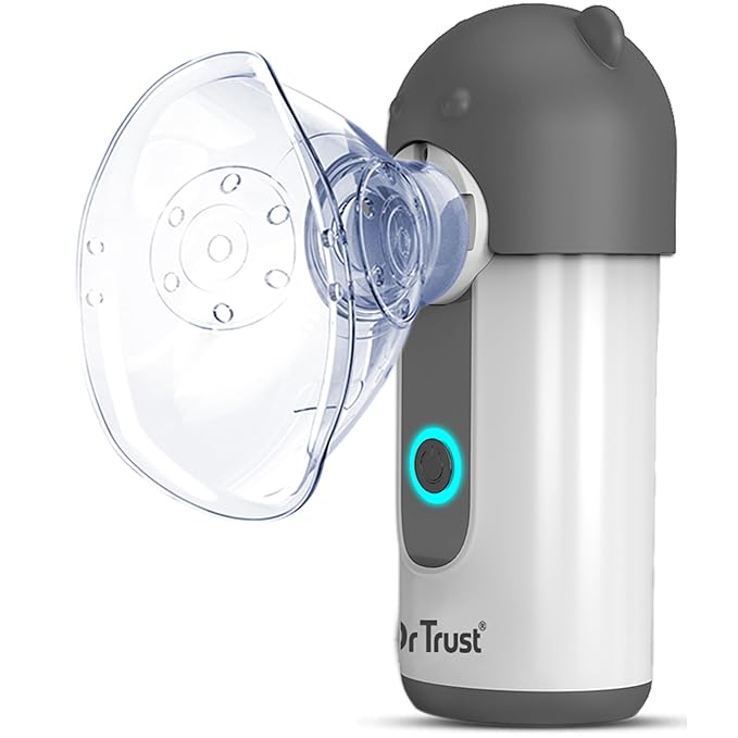 Dr. Trust USA Portable Rechargeable Mesh Nebulizer Machine For Kids & Adults, Cool Mist Device Effective for Respiratory Infections 411