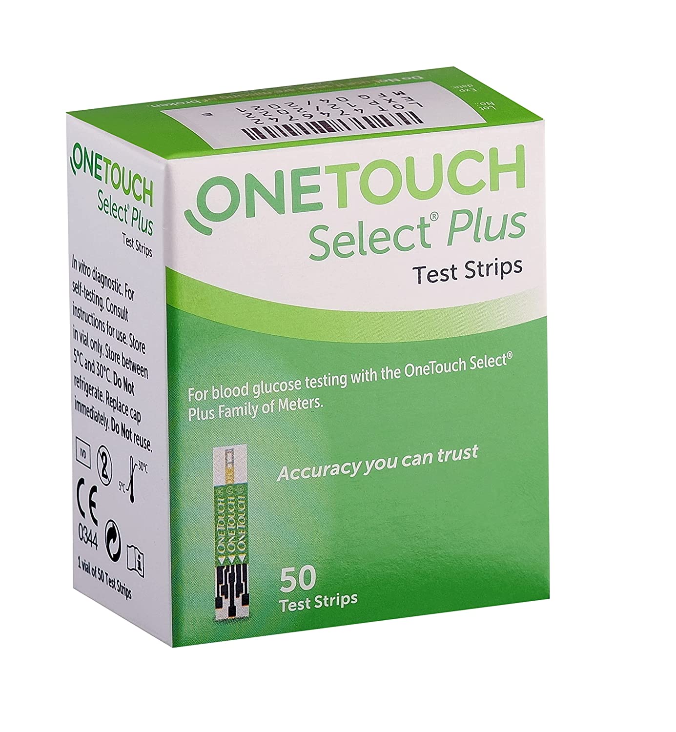 One Touch Select Plus 50 strips pack