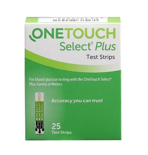 One Touch Select Plus 25 strips pack